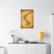Vintage Serpent River Map Wall Art & Canvas Prints