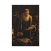 Dark Academia Santa Library Wall Art & Canvas Print