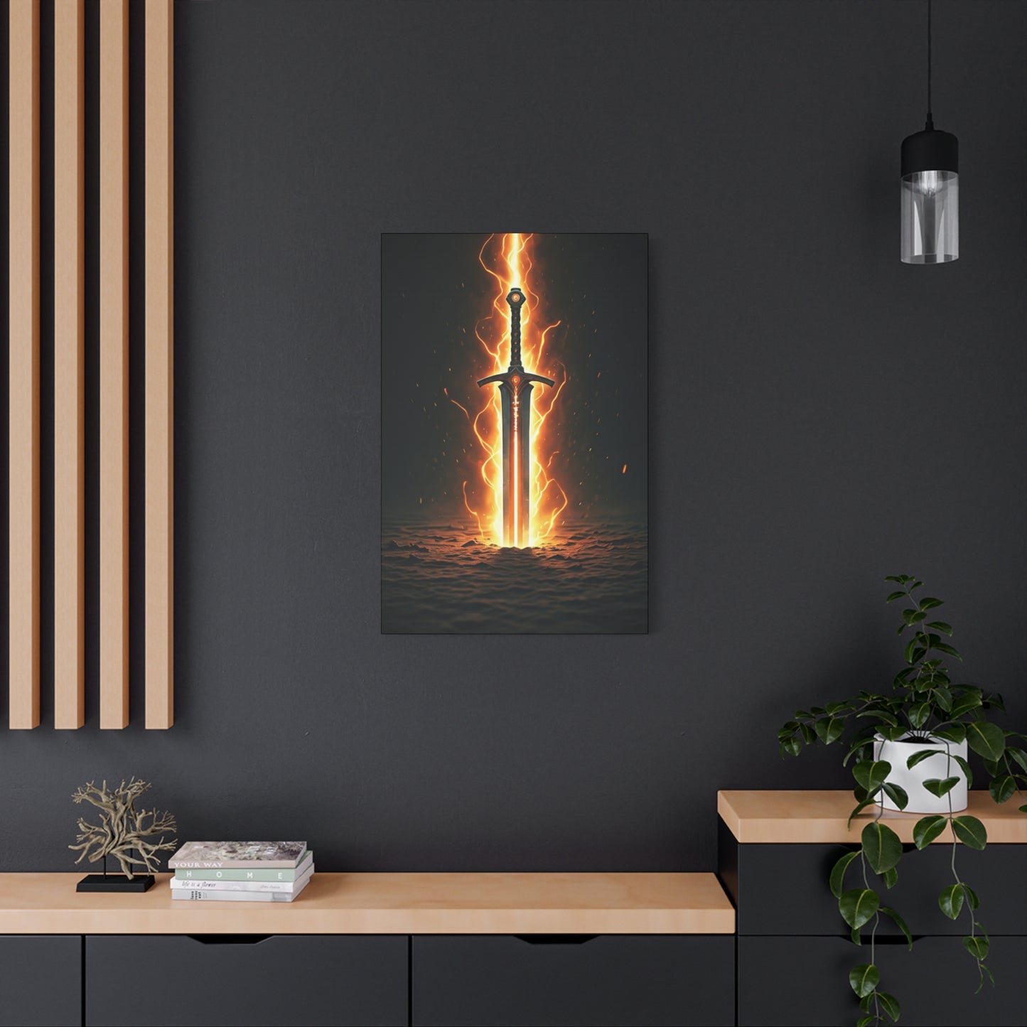 Blade of Eternal Flame Wall Art & Canvas Print