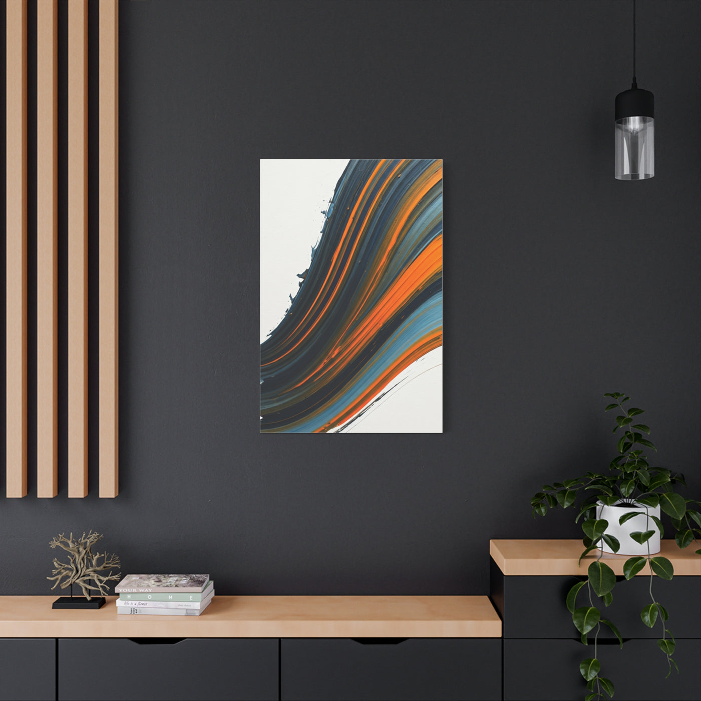 Layered Warm Stream Abstract Wall Art & Canvas Prints