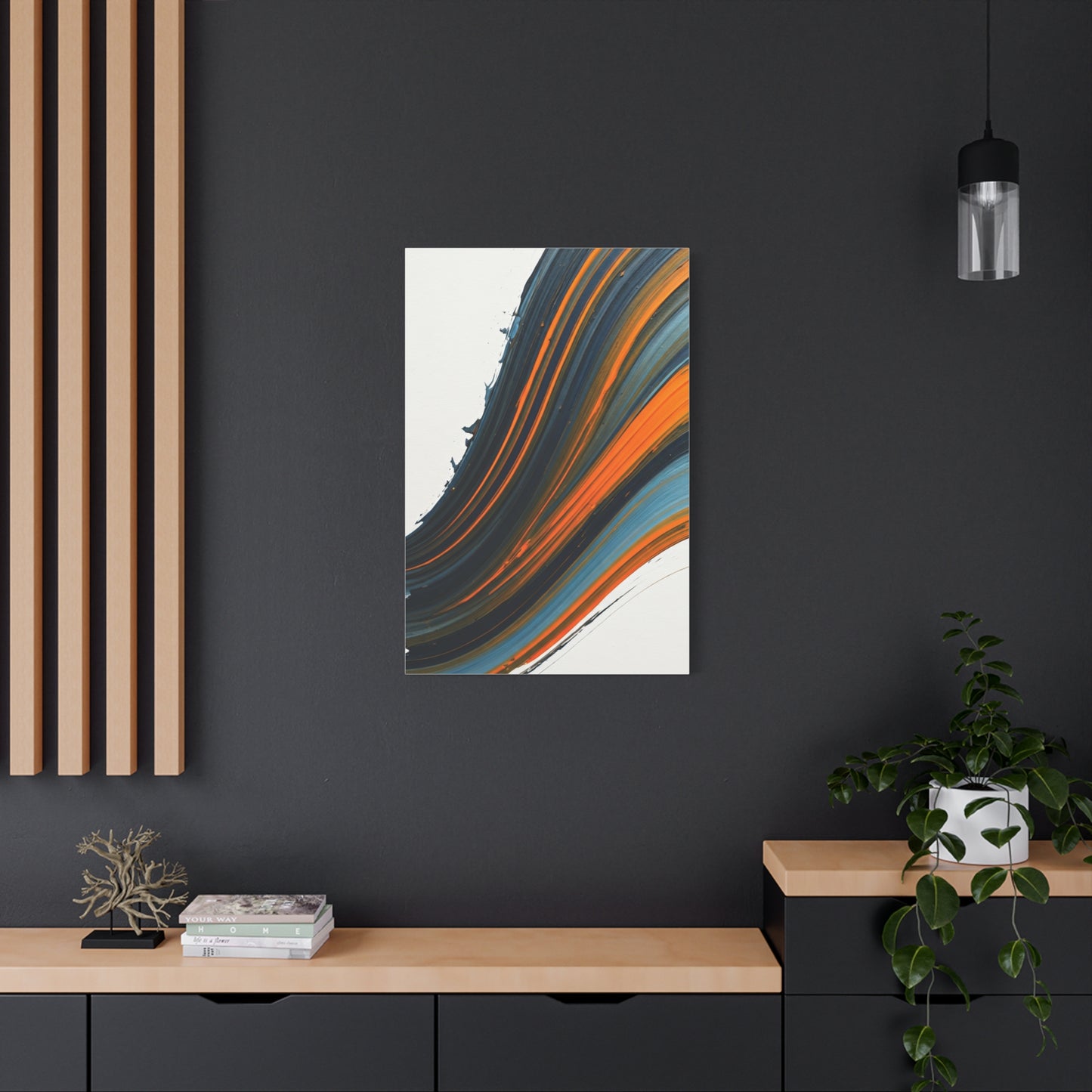 Layered Warm Stream Abstract Wall Art & Canvas Prints