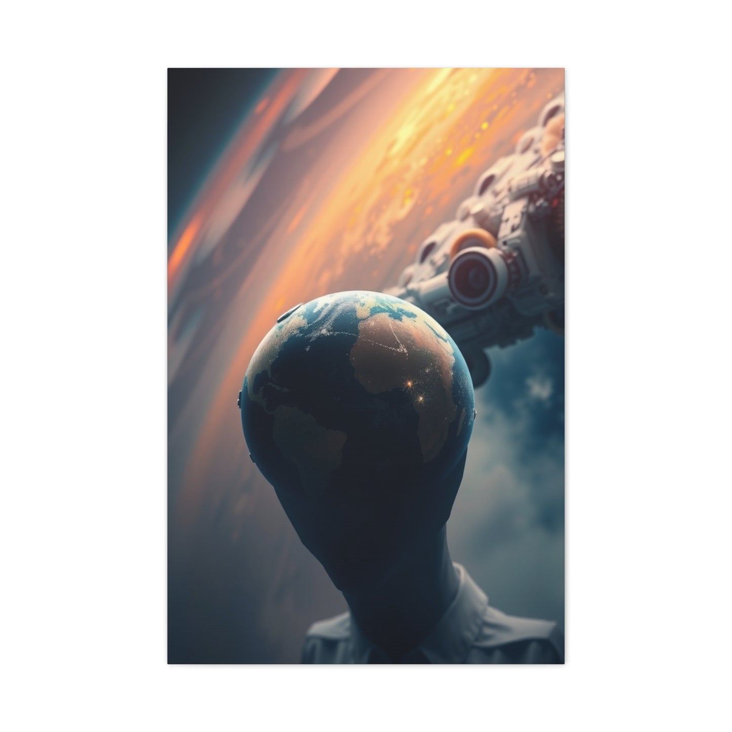 Lunar Radiance Portrait Wall Art & Canvas Print