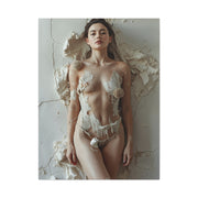 Textured Plaster Figure Composition Wall Art & Canvas Print