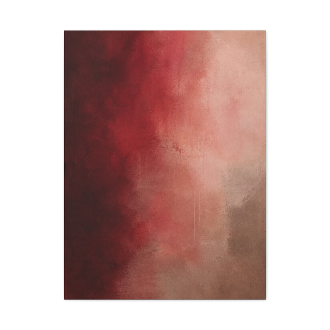 Burgundy Blush Color Field Abstraction Wall Art & Canvas Print