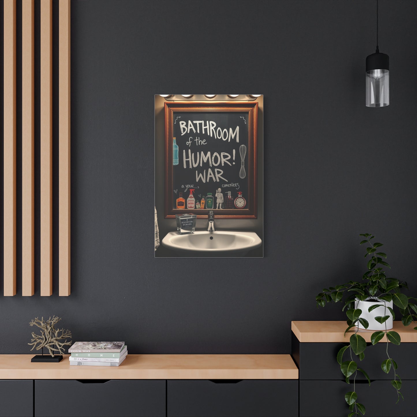 Bathroom Humor Art Luxury Canvas Wall Art & Canvas Print