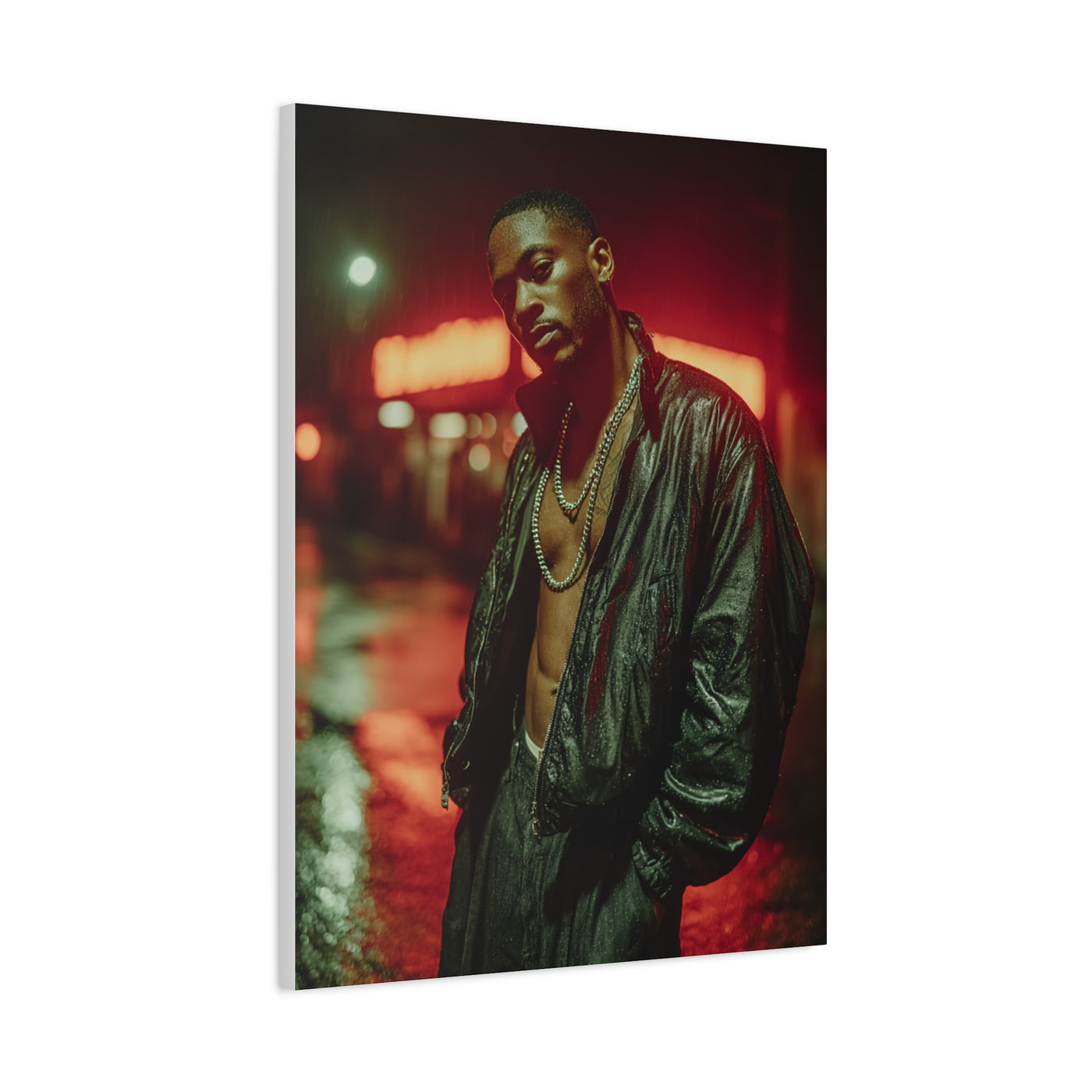 Urban Neon Street Gang Fashion Portrait Wall Art & Canvas Print