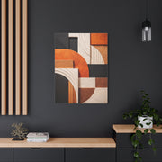 Modern Curved Geometry Abstract Wall Art & Canvas Print