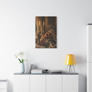 Shabbat Candlelight Still Life Wall Art & Canvas Print