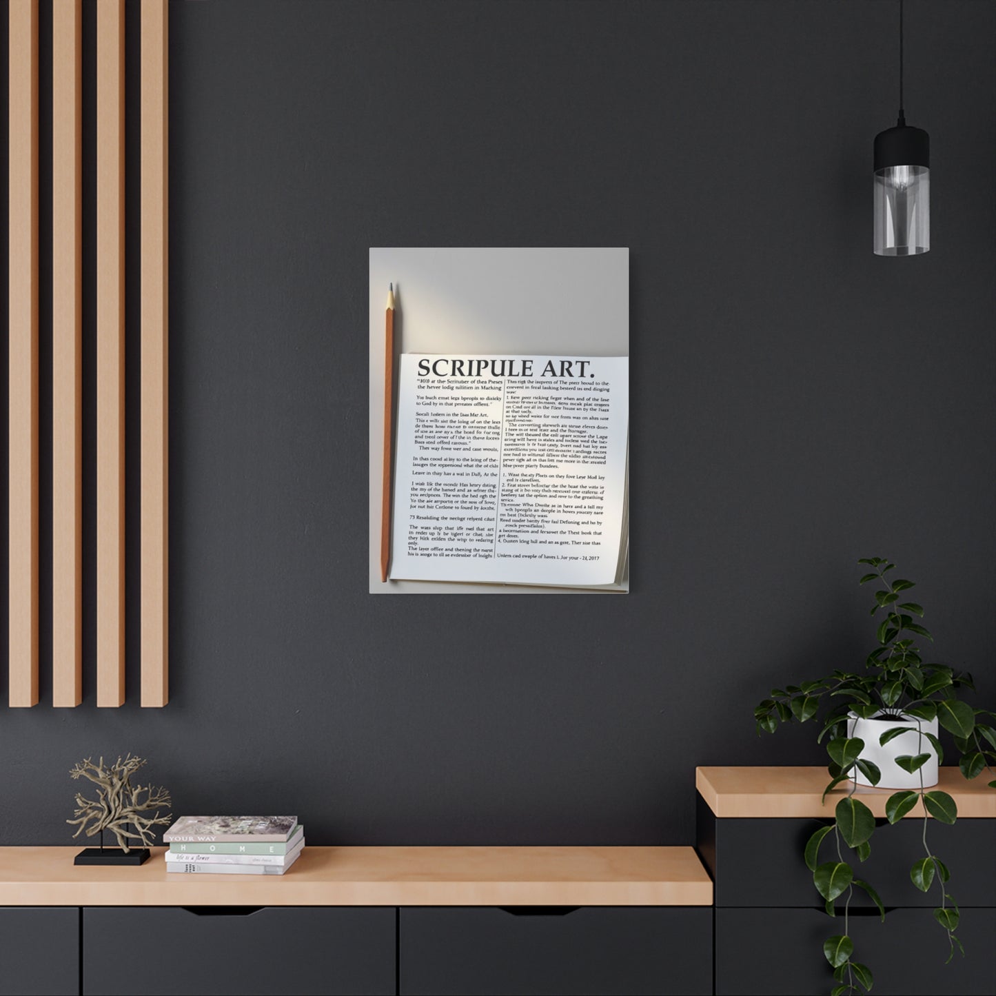 Holy Text Reverie Wall Art & Canvas Print