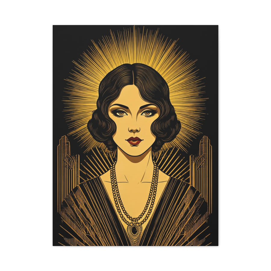 Radiant Deco Icon Woman Wall Art & Canvas Prints