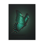 Emerald Swallowtail Butterfly in Shadow Light Wall Art & Canvas Prints