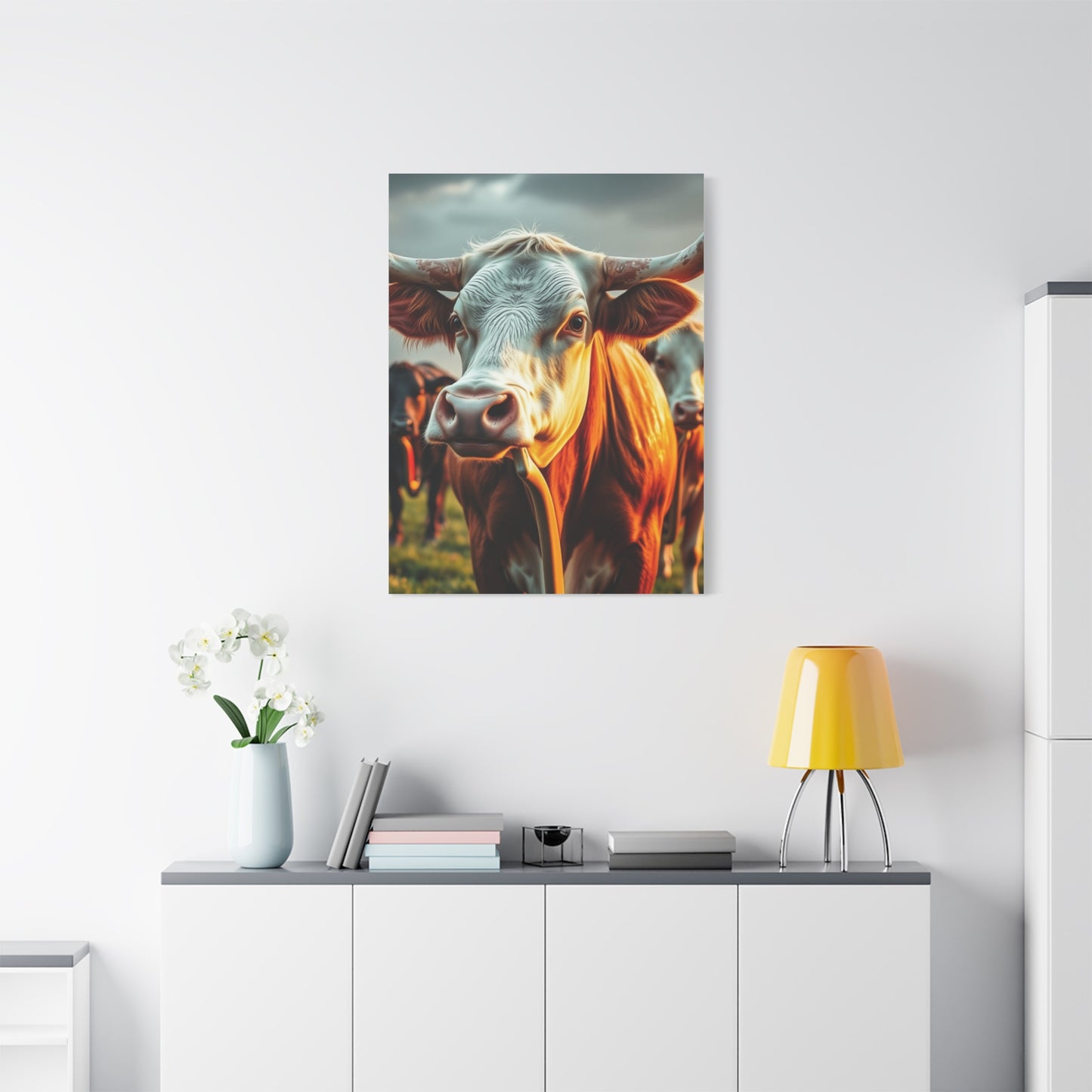 Aristocratic Bovines Masterpiece Wall Art & Canvas Print