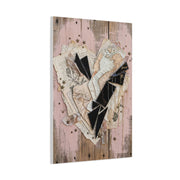 Reclaimed Mixed Media Heartless Romance Wall Art & Canvas Print