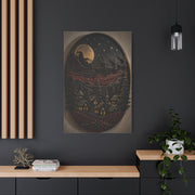 Layered Metal Santa Sleigh Village Wall Art & Canvas Print