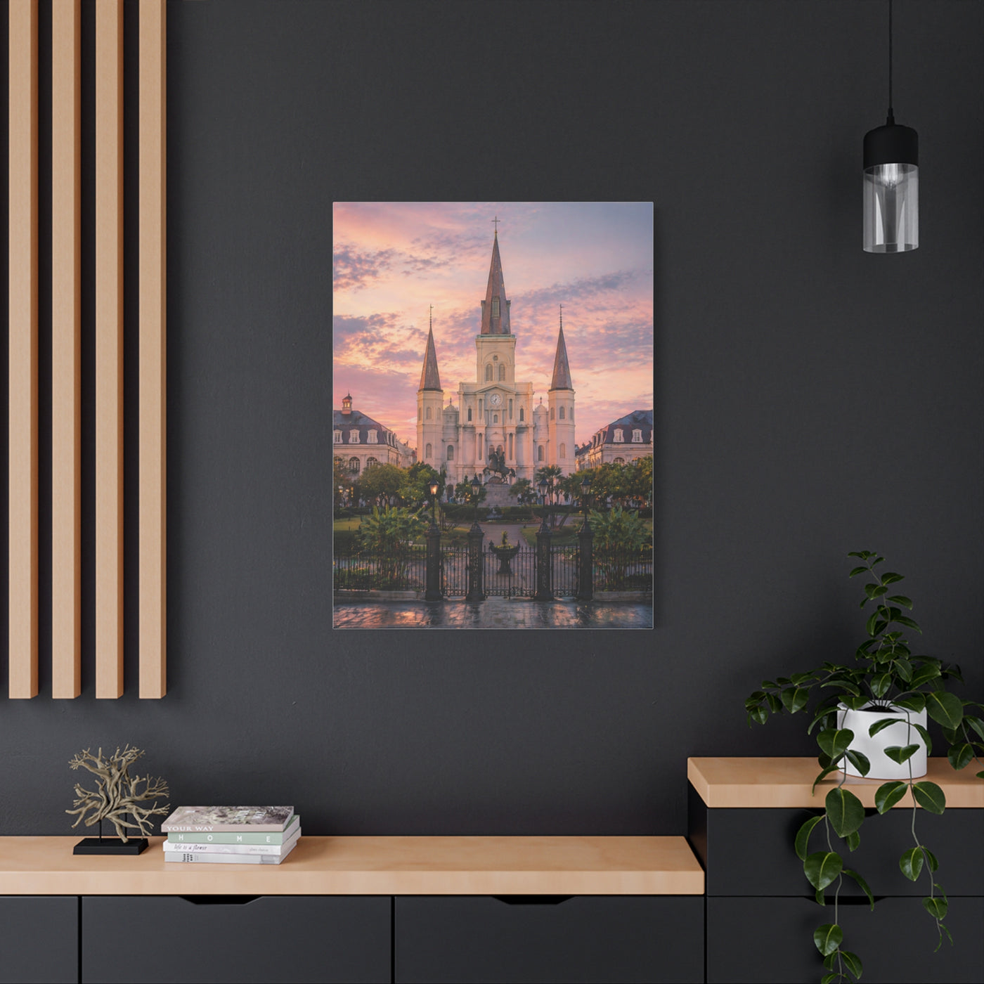 St. Louis Cathedral Sunrise Square Wall Art & Canvas Print