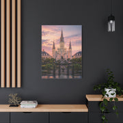 St. Louis Cathedral Sunrise Square Wall Art & Canvas Print