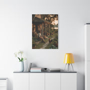 Farmhouse Porch Rooster Scene Wall Art & Canvas Print