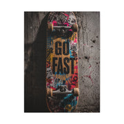 Go Fast Skateboard Street Wall Art & Canvas Print