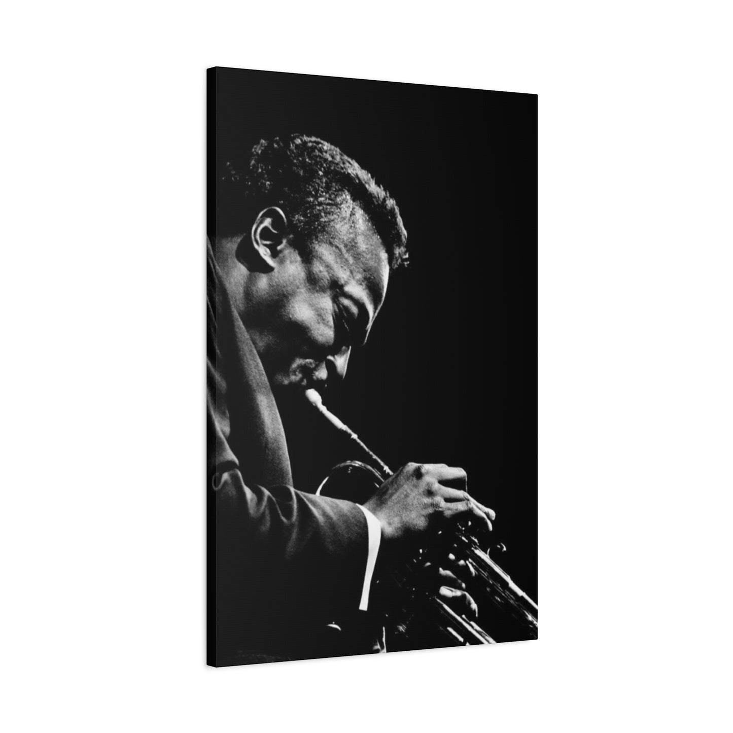 Black And White Jazz Instrument Artist Wall Art & Canvas Prints