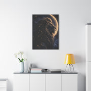 Celestial Lion Moon Constellation Wall Art & Canvas Print