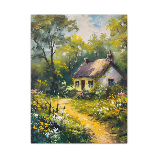 Greenery Cottage Countryside Wall Art & Canvas Prints