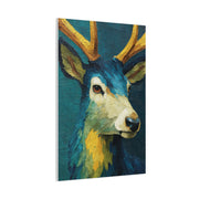 Modern Expressionist Deer Portrait Wall Art & Canvas Print