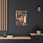 Sculptural Stone Geometry Composition Wall Art & Canvas Print