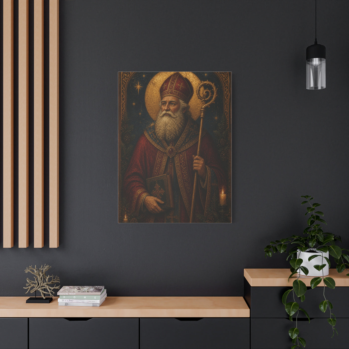Saint Nicholas Icon Portrait Wall Art & Canvas Print