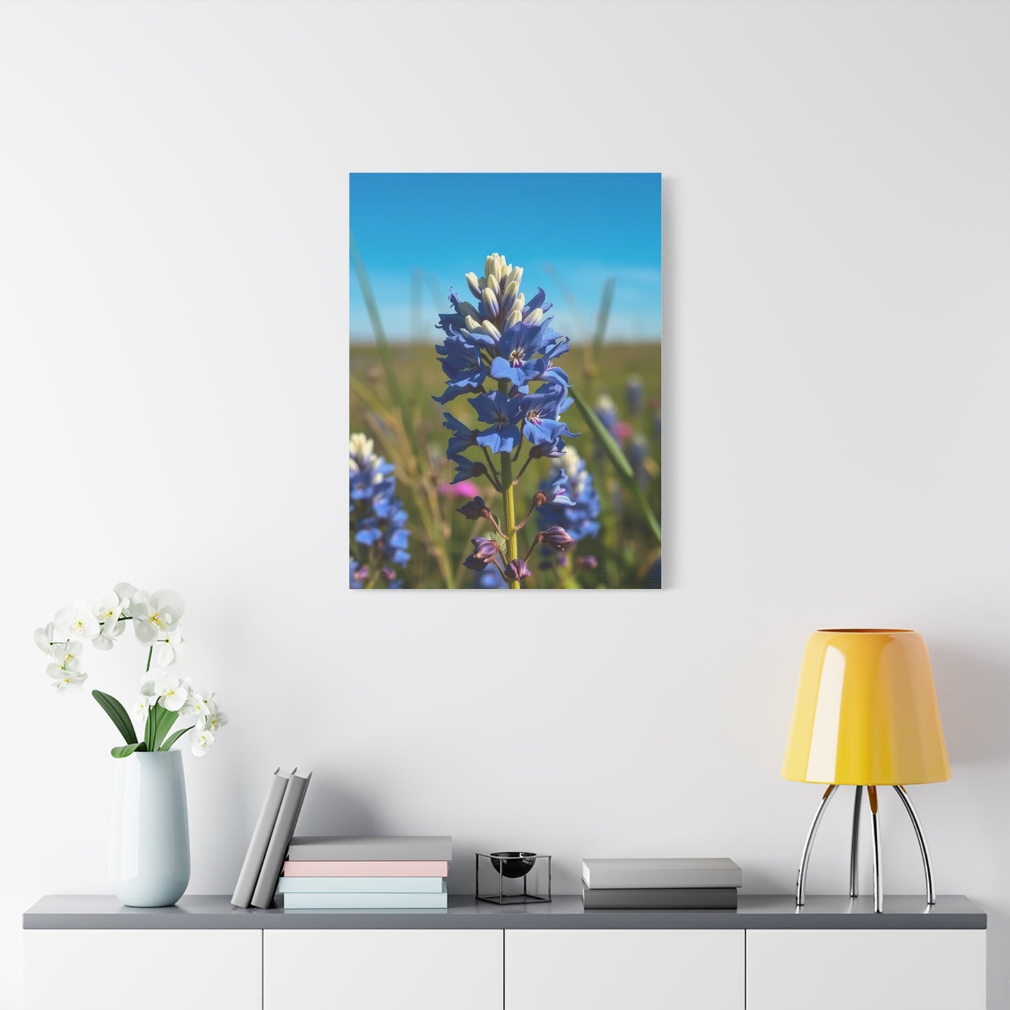 Bluebonnet Flower Art Premium Gallery Wall Art & Canvas Print