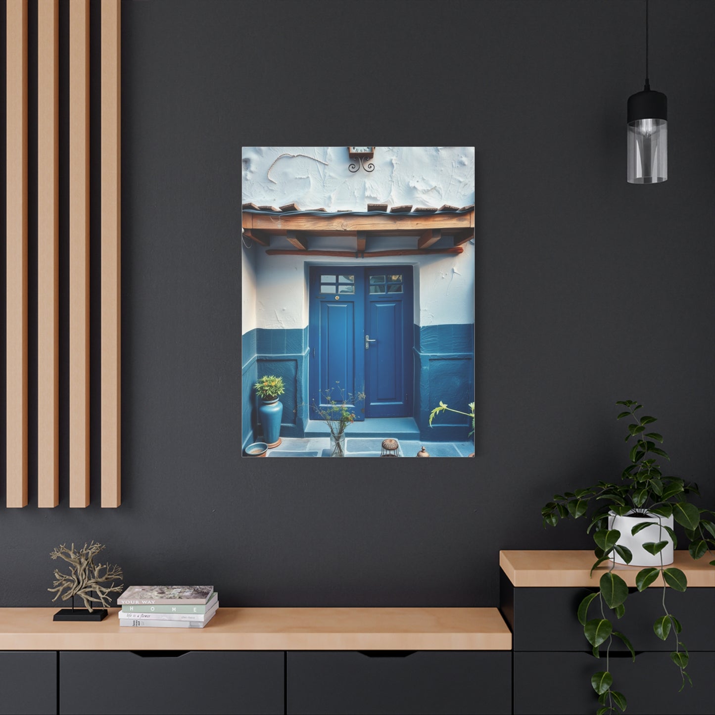 Supreme Collection Blue and White Art Wall Art & Canvas Print