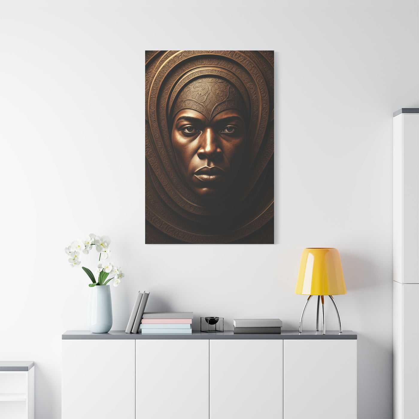 Sacred Bronze Empress Portrait Wall Art & Canvas Prints