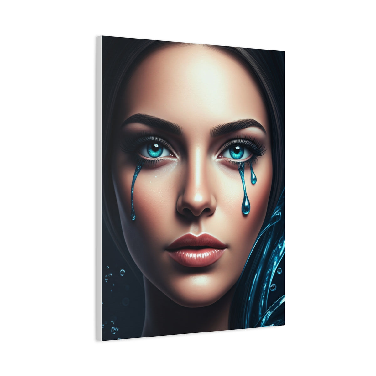 Blue Tears Portrait Wall Art & Canvas Prints