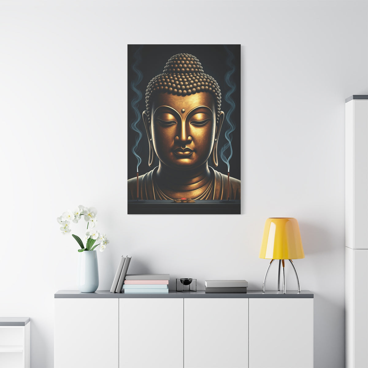 Mystical Aura Buddha Portrait Wall Art & Canvas Prints