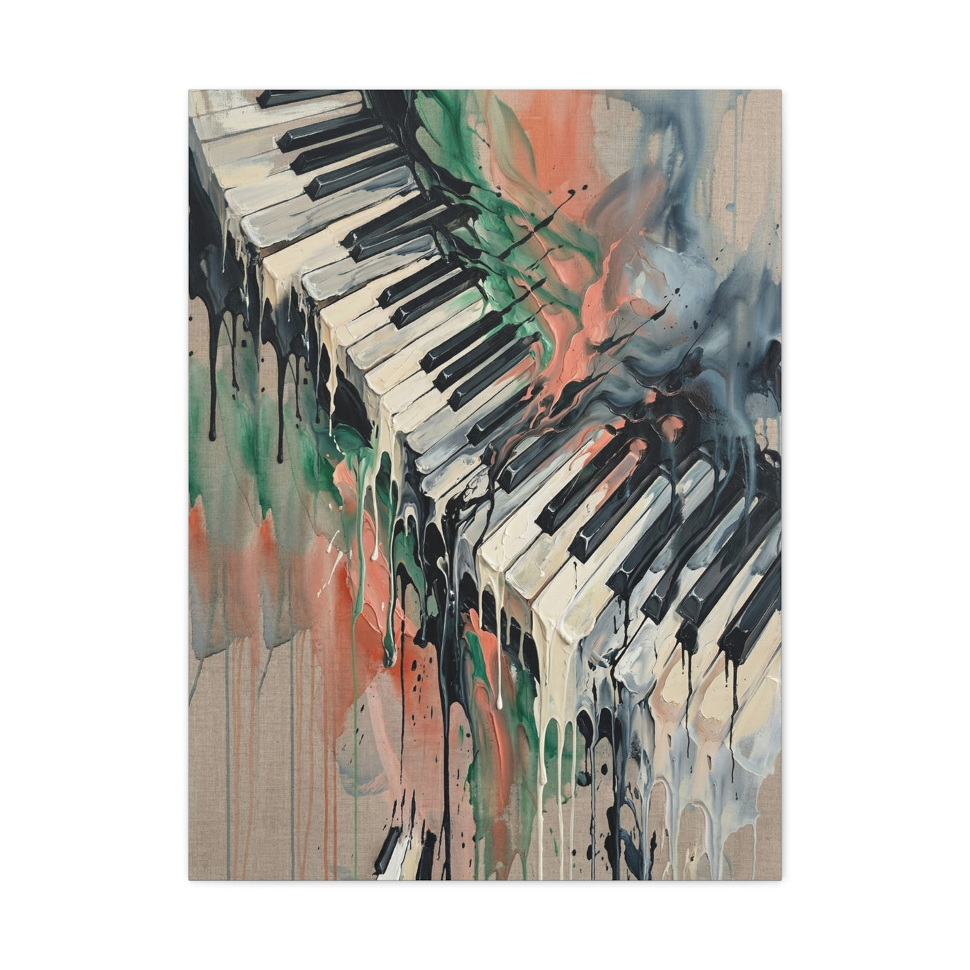 Abstract Piano Flow Expression Wall Art & Canvas Print