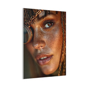 Copper Monocle Freckled Portrait Wall Art & Canvas Print