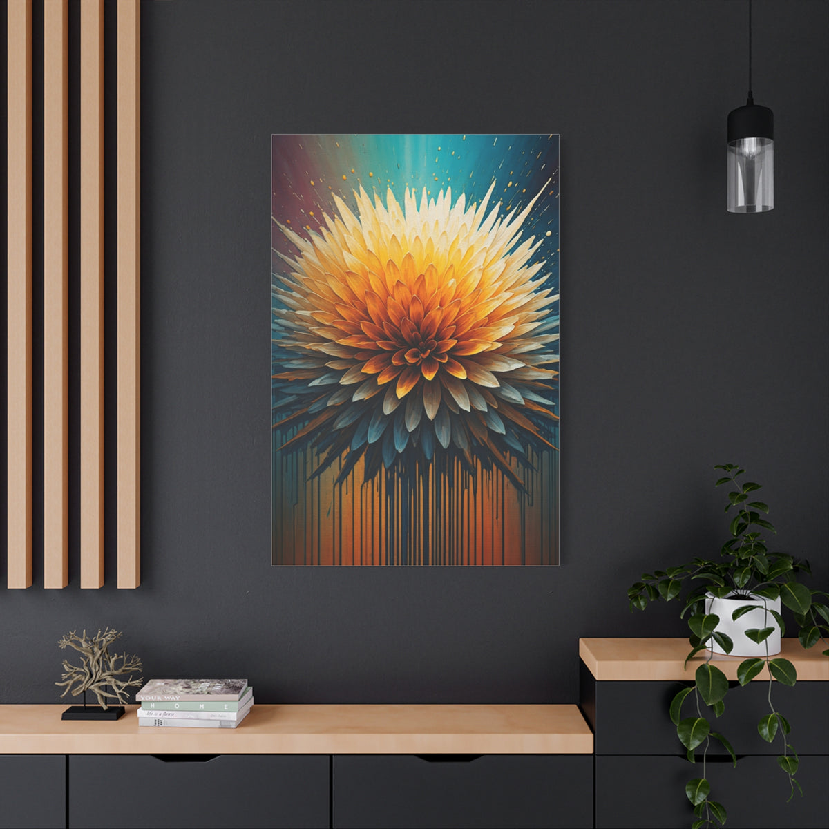 Solar Bloom Burst Wall Art & Canvas Print