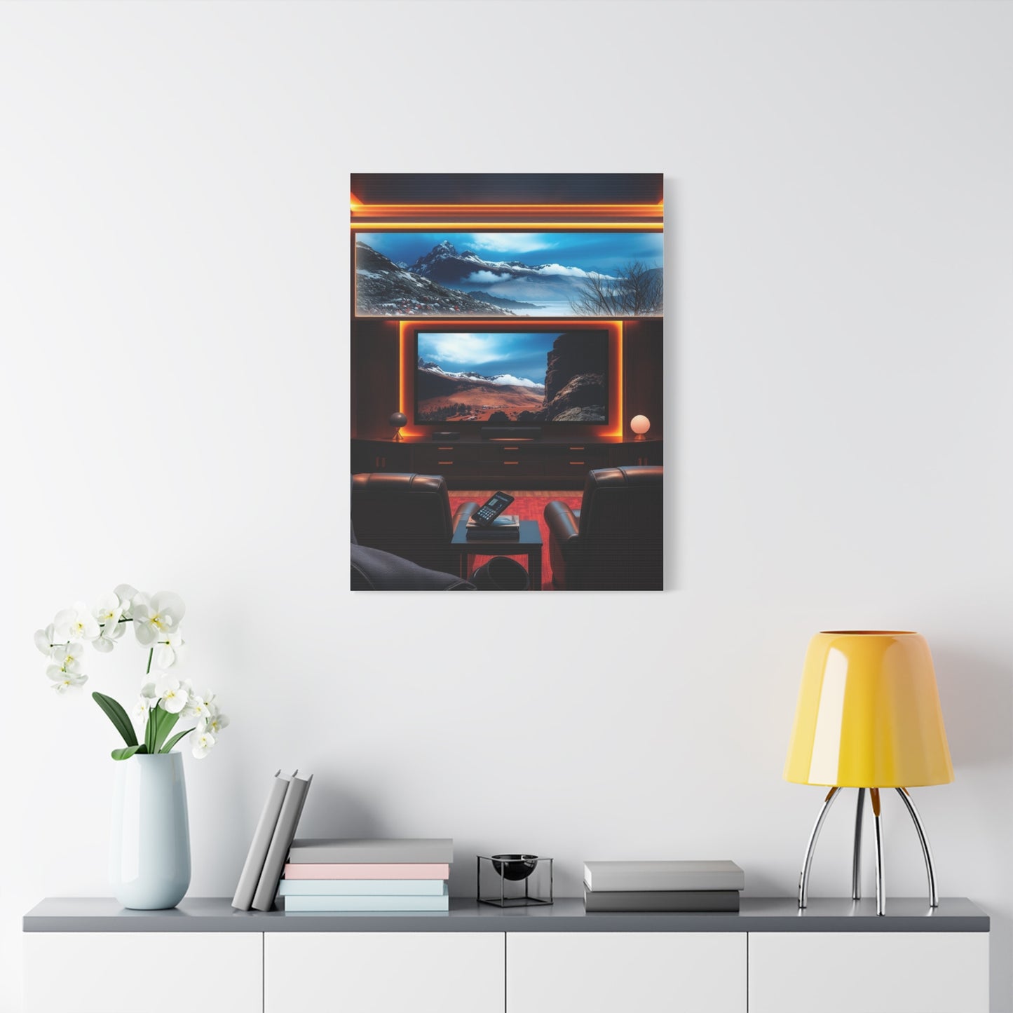 Home Theatre Decor Art Refined Canvas Wall Art & Canvas Print