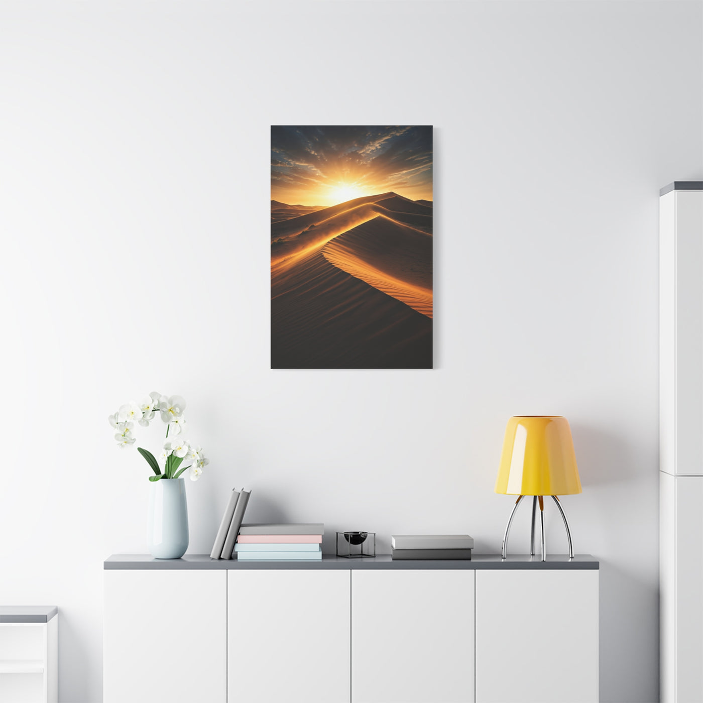 Golden Desert Sunrise Dunes Wall Art & Canvas Prints