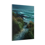 Green Coastal Dune Path Serenity Wall Art & Canvas Print
