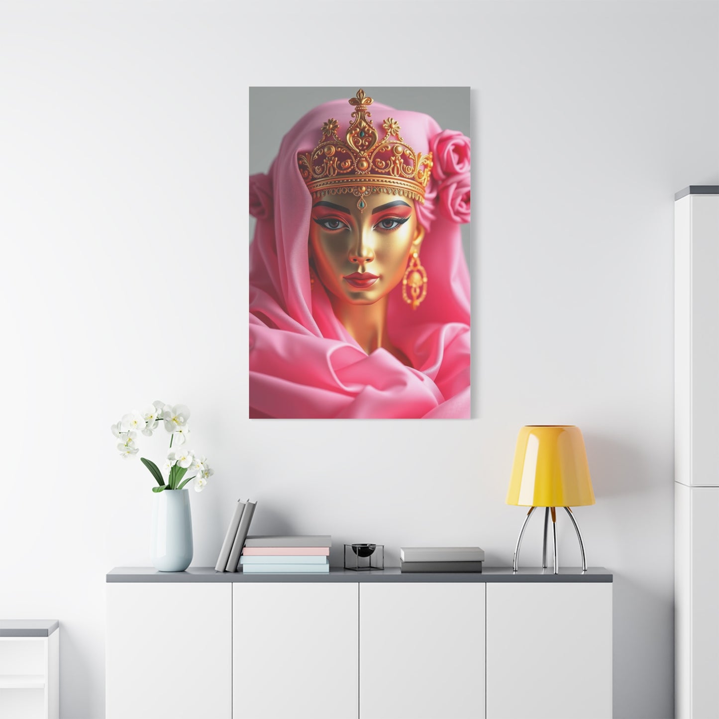 Gold & Pink Art Supreme Canvas Wall Art & Canvas Print