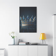 Royal Blue Crystal Crown Wall Art & Canvas Prints