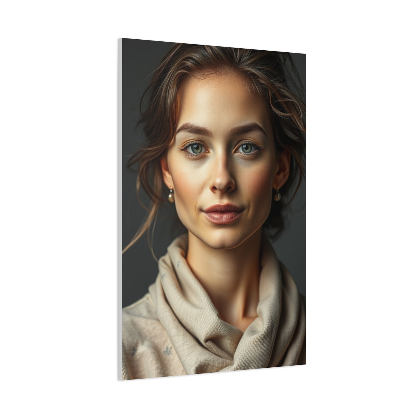 Vision Taupe, Linen, and Gray Art Art Wall Art & Canvas Print