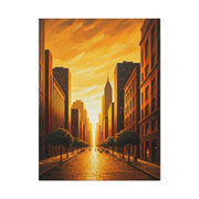 Golden Avenue at Dusk Wall Art & Canvas Prints