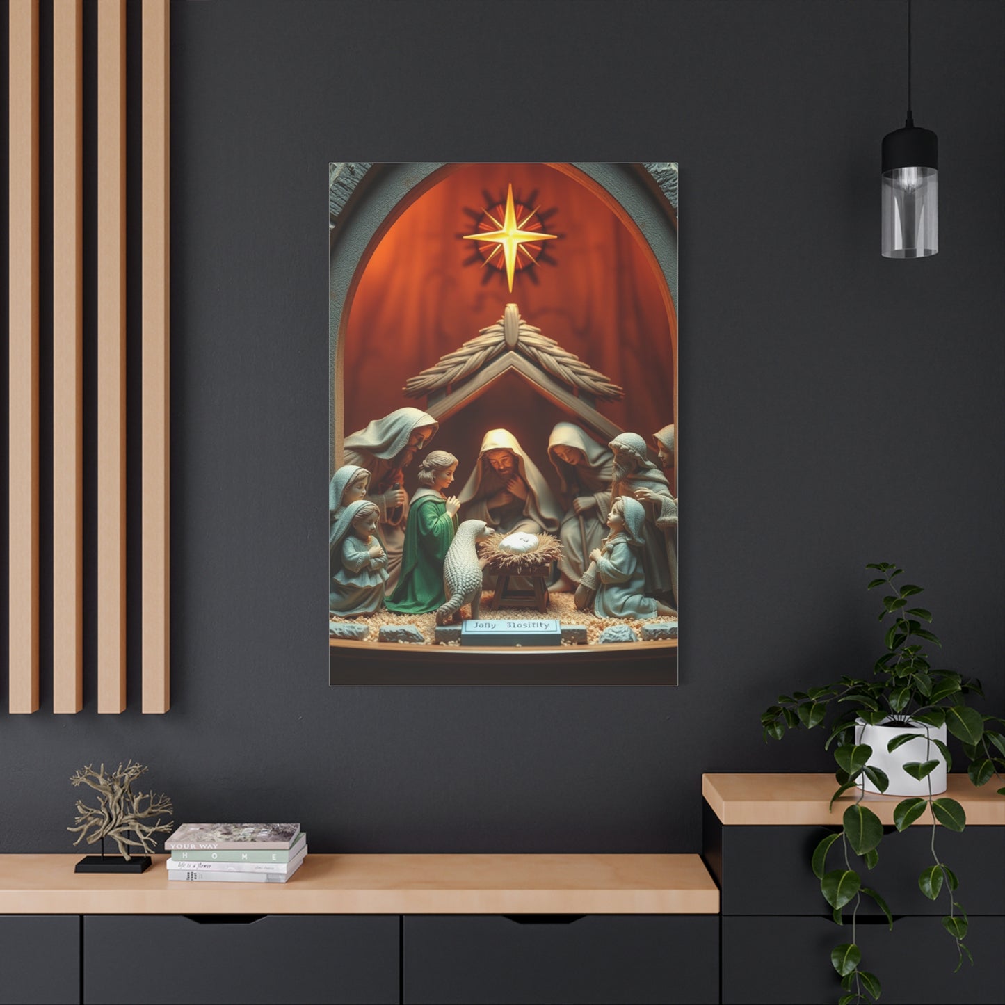 Divine Birth Tableau Wall Art & Canvas Print