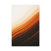 Flowing Amber Gradient Abstract Wall Art & Canvas Prints
