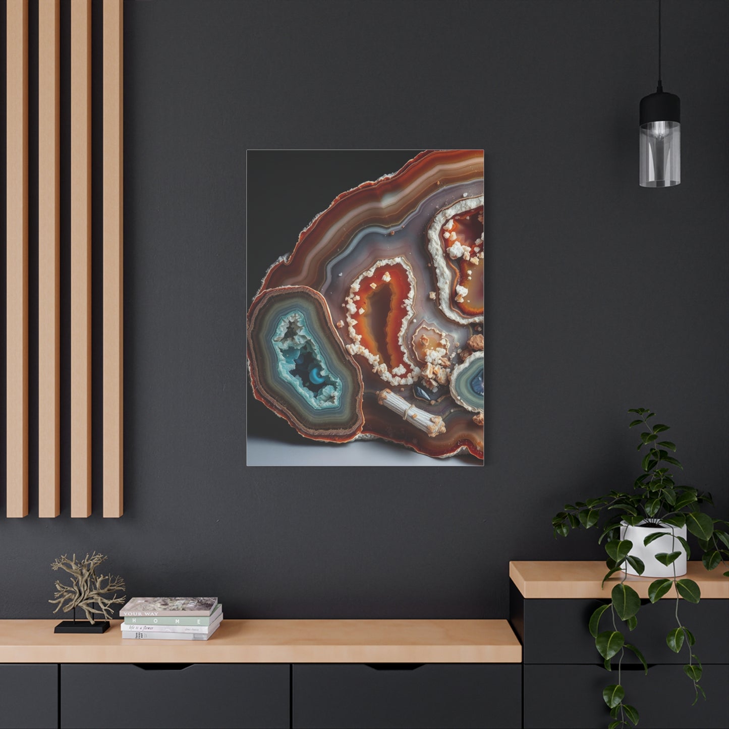 Agates, Geodes & Minerals Art Refined Canvas Wall Art & Canvas Print