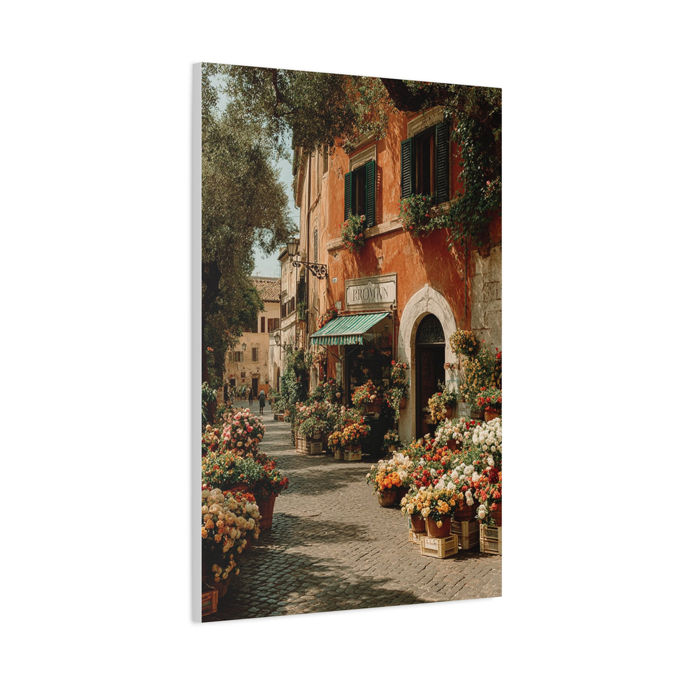 Italian Flower Market Street Wall Art & Canvas Print