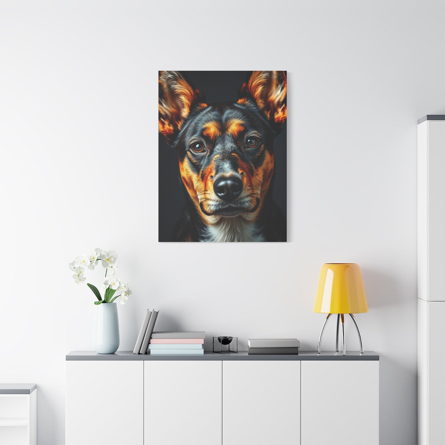 Vision Black and Tan Art Art Wall Art & Canvas Print