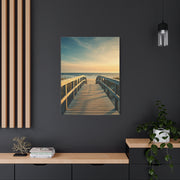 Wooden Boardwalk to the Ocean Horizon Wall Art & Canvas Prints