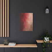 Burgundy Blush Color Field Abstraction Wall Art & Canvas Print